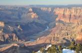 Vista do rio Colorado, no mirante conhecido como Desert View, na borda sul do Grand Canyon, no Arizona, nos Estados Unidos